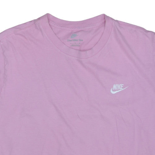 Nike Women Pink Basic Cotton Short Sleeve T-Shirt XL