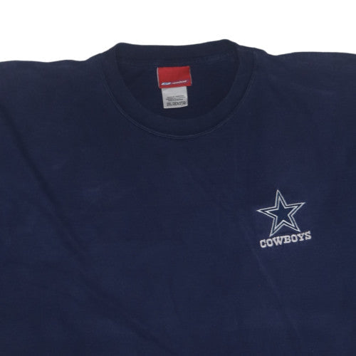 Reebok Men’s Blue 2XL Crew Neck Sports T-Shirt Cowboys Logo