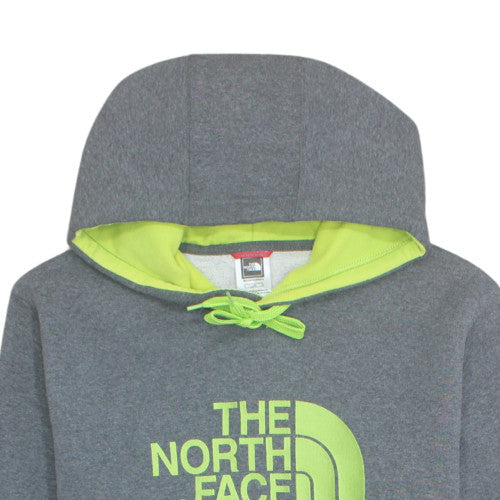 The North Face Men Grey Fleece Pullover Hoodie Size L Outdoor