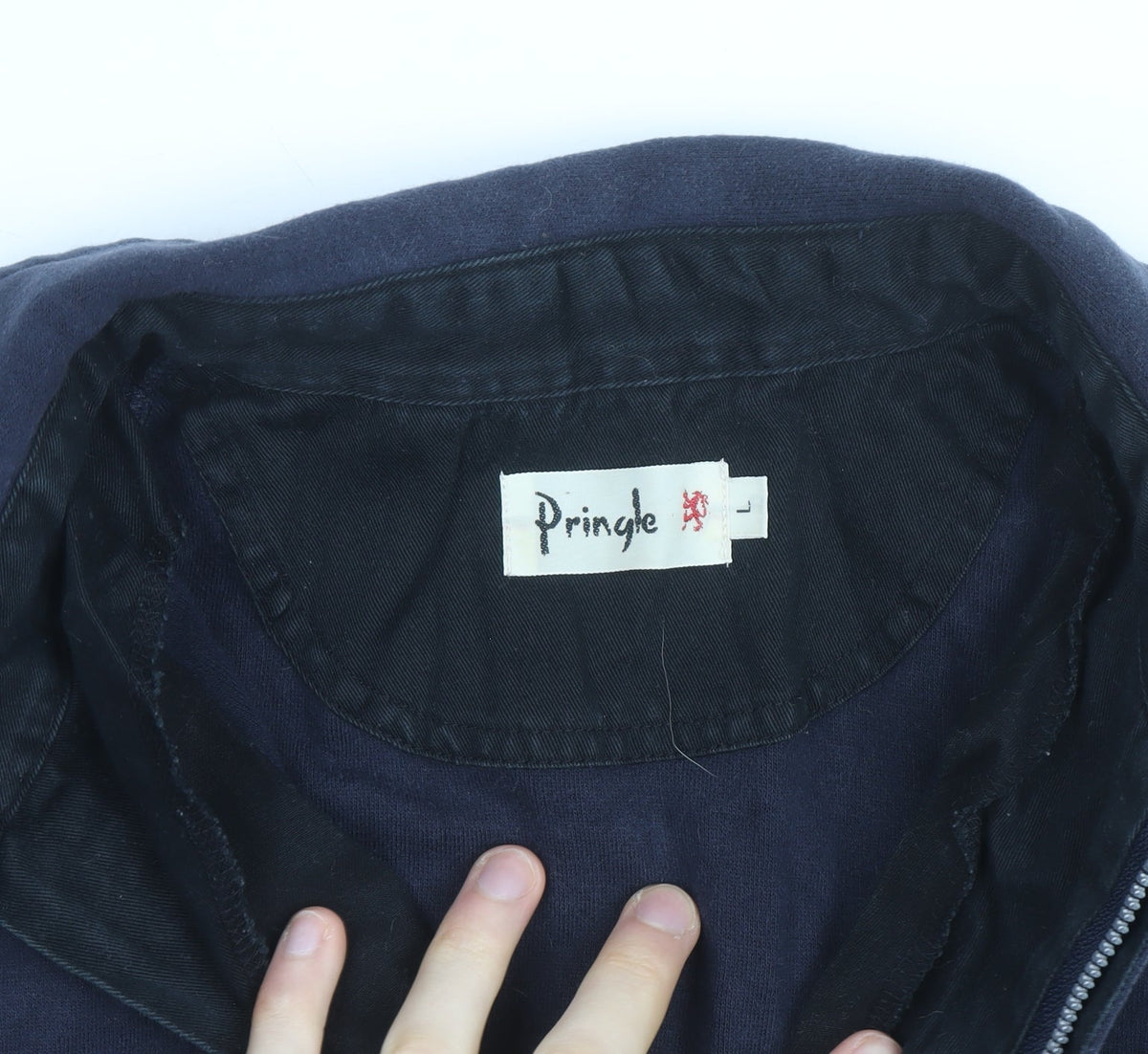 Pringle Men's Blue Cotton Half Zip Basic Jacket Size L