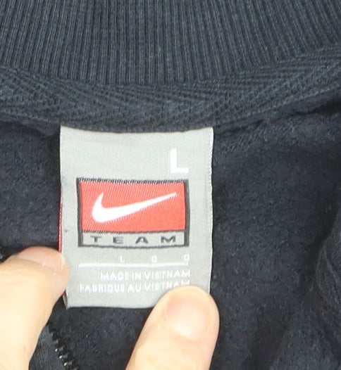 Nike Team Men's Black L 1/4 Zip Pullover Sweatshirt