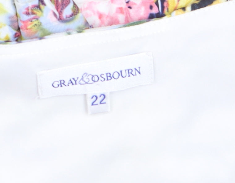 Gray & Osbourn Women's Multicoloured Size 22 Shift Dress