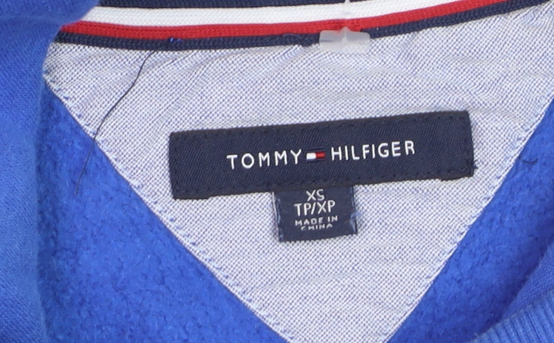 Tommy Hilfiger Women’s Blue Colourblock Pullover Hoodie XS