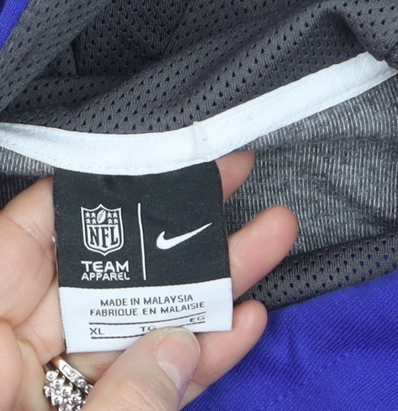 Nike Men's Blue Grey NFL Team Pullover Hoodie XL Sportswear