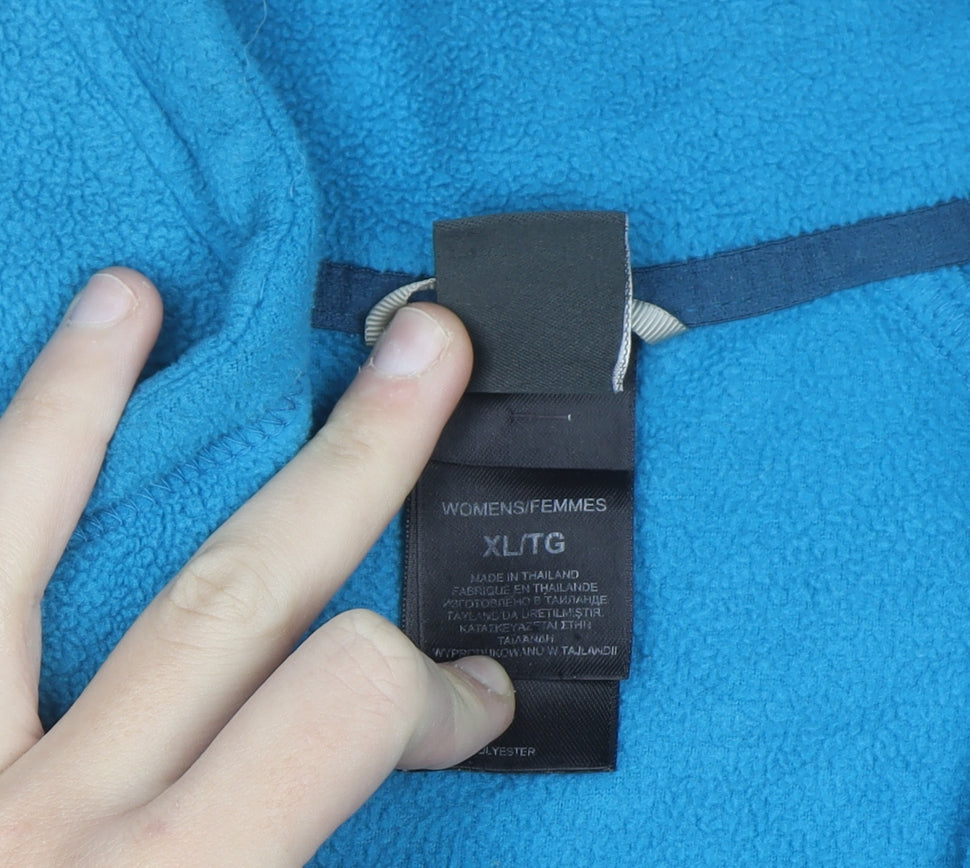 The North Face Blue Fleece Full Zip Sweatshirt XL Unisex Outdoor