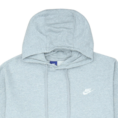 Nike Men's Grey 2XL Pullover Hoodie Logo Cotton Blend