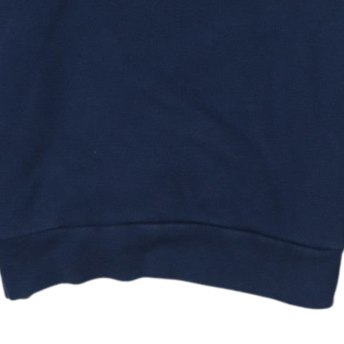 Levi's Women Navy Blue Tartan Logo Pullover Sweatshirt Size S