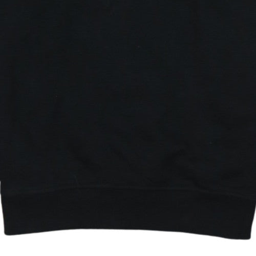 Fila Men's Black Logo Crew Neck Pullover Sweatshirt Size L