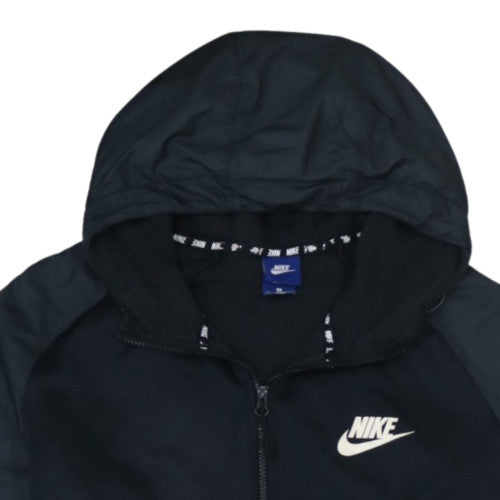 Nike Men's Black XL Full Zip Hoodie Sweatshirt Athletic Fit