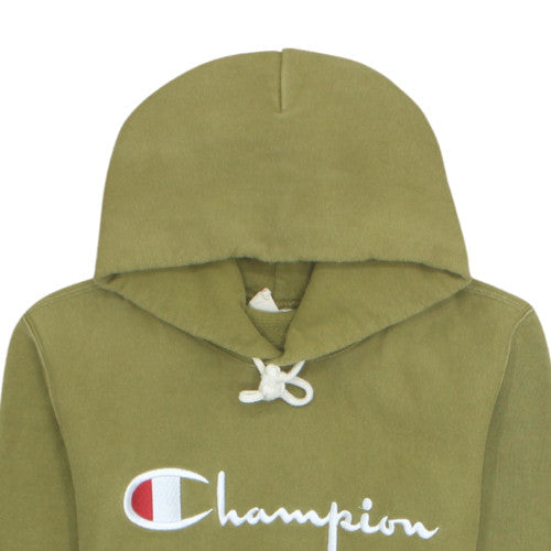 Champion Womens Khaki Green Small Pullover Hoodie Cotton Casual
