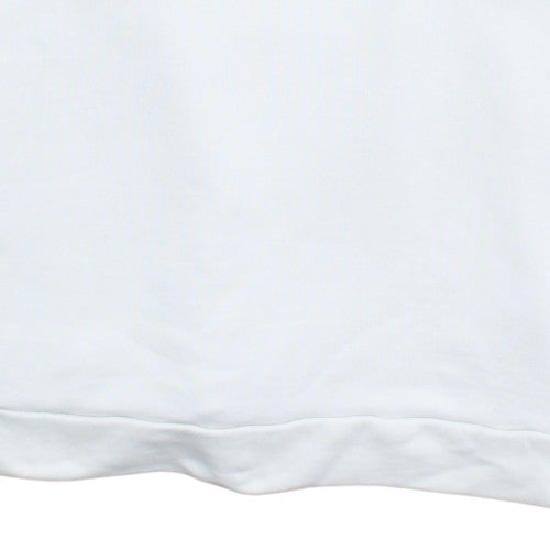 Adidas Women White UK 12 Hooded Pullover Sweatshirt with Logo Detailing