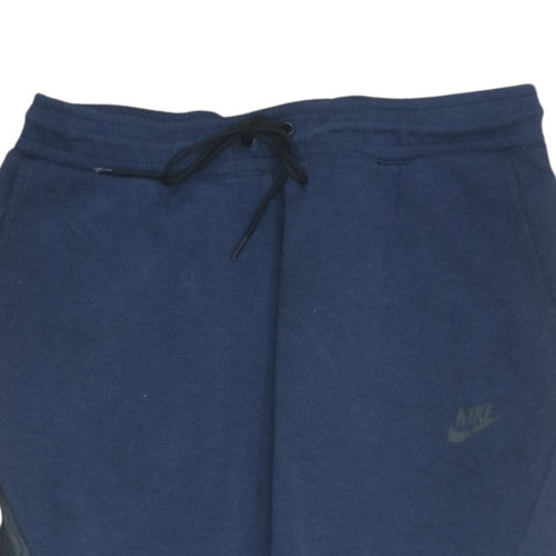 Nike Men's Blue Fleece Joggers L Regular Fit Tapered Sweatpants