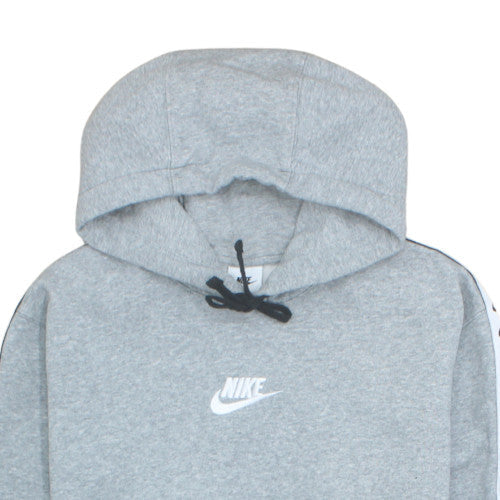 Nike Men's Grey Pullover Hoodie L Graphic Sports Fleece