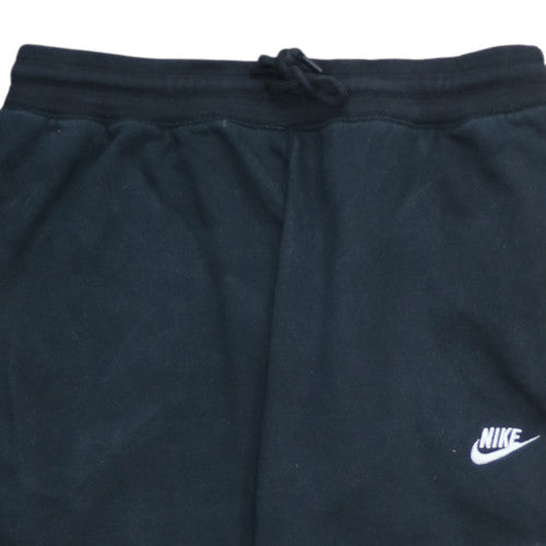 Nike Men’s Black Fleece Sweatpants L Regular Fit Drawstring Cuffed
