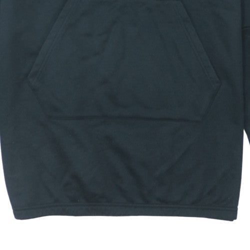 Adidas Womens Black 1/2 Zip Hooded Pullover Sweatshirt Size 16