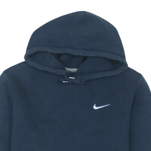 Nike Men's Blue Pullover Hoodie M Logo Fleece Sweatshirt