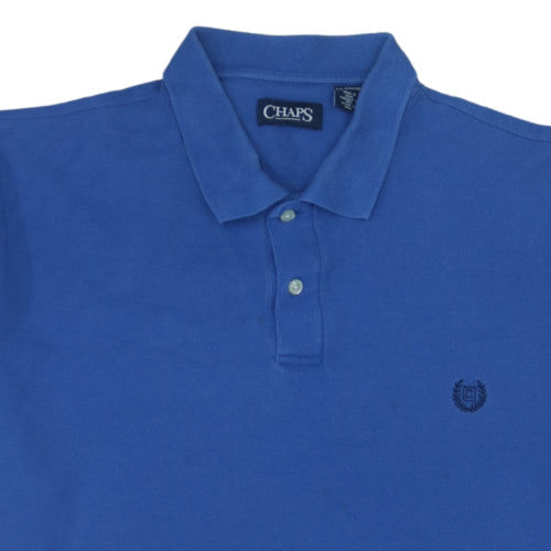 Chaps Men's Blue 2XL Classic Cotton Polo Shirt