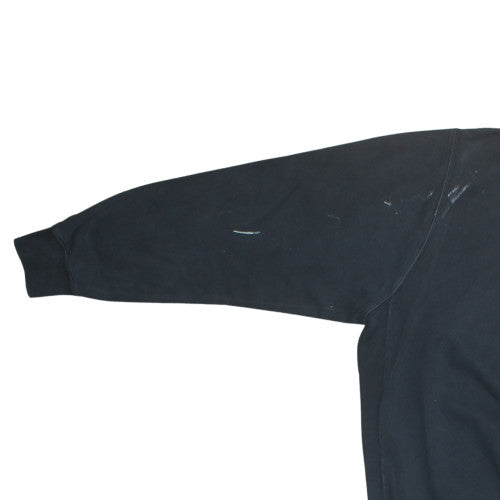 Nike Men's Black L Pullover Sweatshirt Crew Neck Fleece Logo