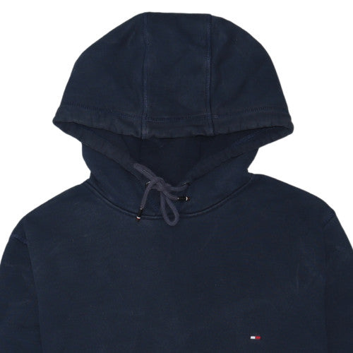 Tommy Hilfiger Men's Blue XL Pullover Hoodie Cotton Logo