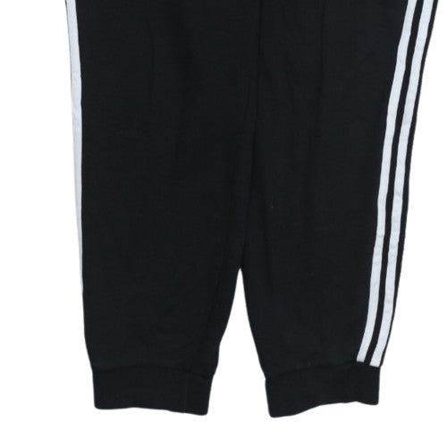 Adidas Womens Black XL Jogger Trousers with Side Stripes