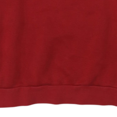 adidas Men's Red XL Pullover Crew Neck Sweatshirt