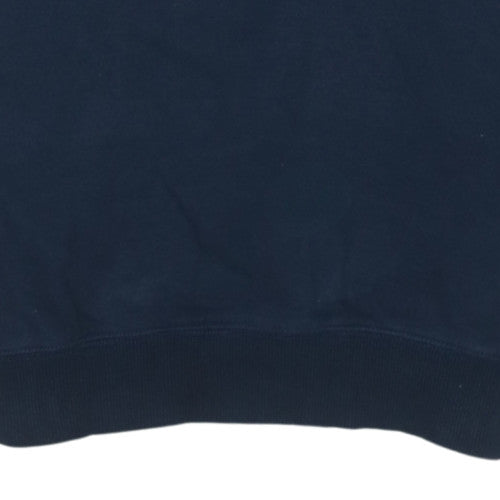 The North Face Men's Blue Medium Crew Neck Cotton Sweatshirt