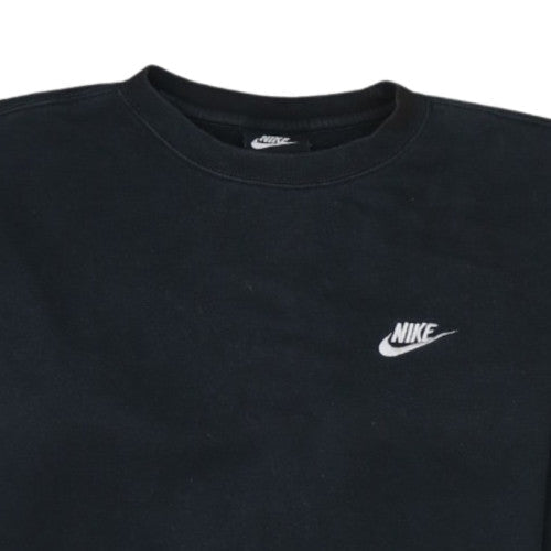 Nike Men's Black Crew Neck Fleece Pullover Sweatshirt M