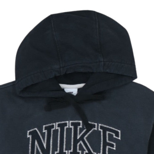 Nike Womens Black XS Pullover Hoodie with Logo Design
