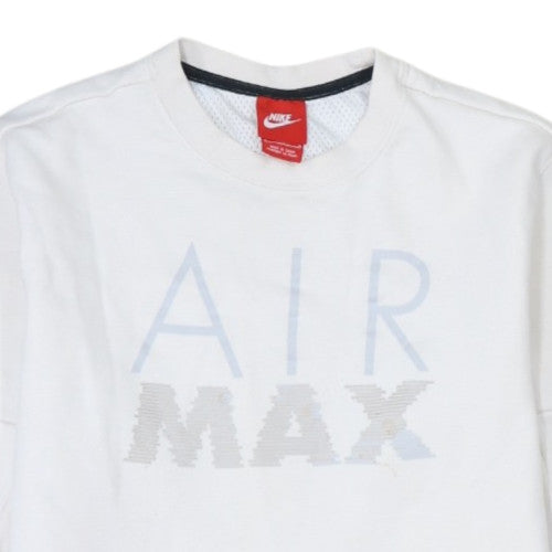 Nike Mens White Air Max Crew Neck Sweatshirt Size M