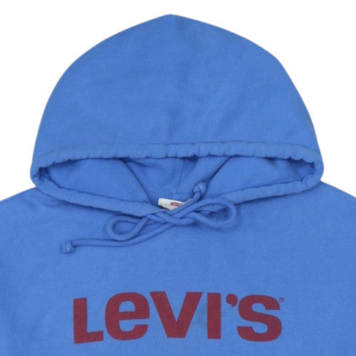Levi's Girls Blue Logo Pullover Hoodie Size S Cotton Blend Fleece