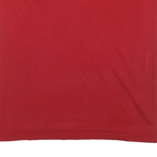 Nike Men's Red XL Regular Fit Crew Neck Sports T-Shirt