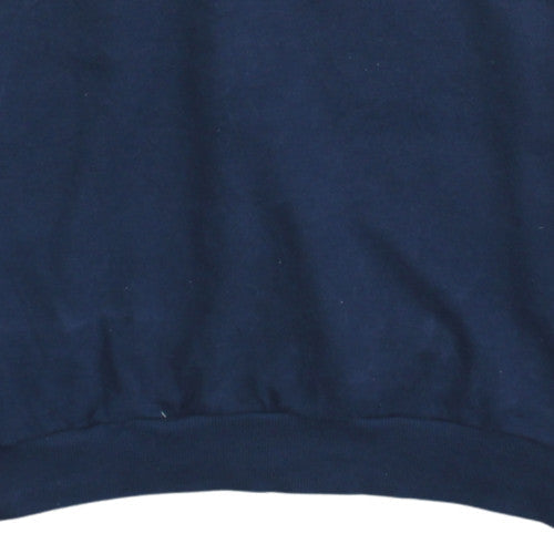 adidas Men’s Blue France Logo Pullover Sweatshirt 2XL