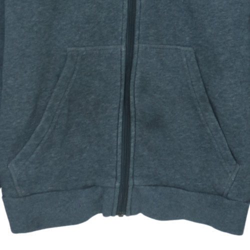 Adidas Men's Grey Full Zip Fleece Hoodie Size S