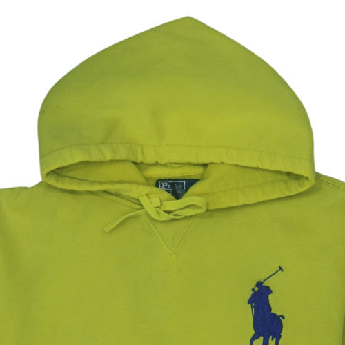 Polo Ralph Lauren Mens Green Hoodie L Pullover Cotton Blend Logo