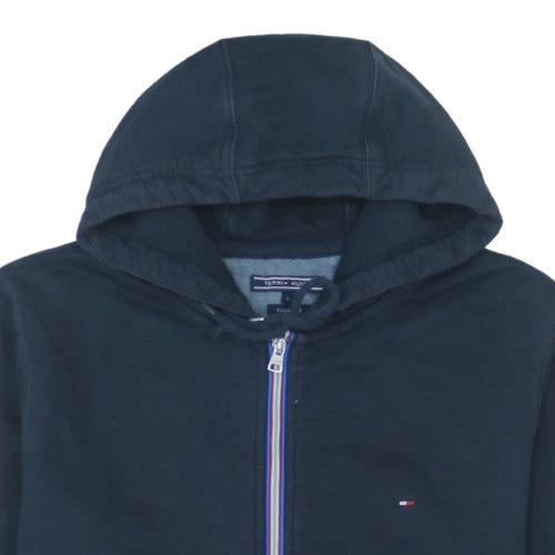 Tommy Hilfiger Men’s Blue Full Zip Hoodie Size L Vintage Fit
