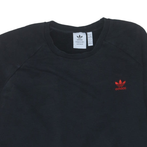 adidas Men's Black 2XL Crew Neck Fleece Pullover Sweatshirt