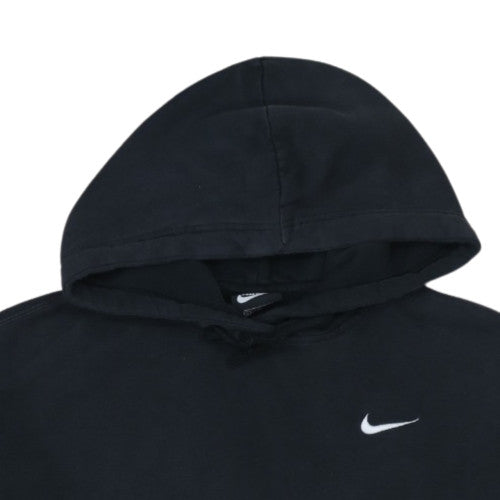 Nike Women Black Large Pullover Hoodie Sweatshirt Cotton Blend