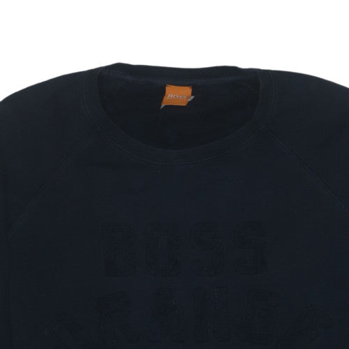 Hugo Boss Men's Black Cotton Crew Neck Sweatshirt M