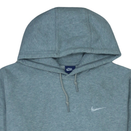 Nike Women’s Grey Pullover Hoodie L Cotton Blend Kangaroo Pocket