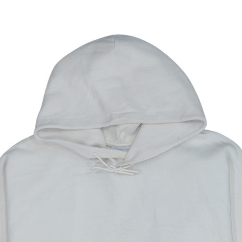 Adidas Men's White XL Pullover Hoodie with Logo and 3 Stripes