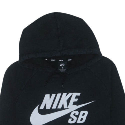 Nike SB Boys Black Pullover Hoodie S Cotton Blend Skateboard Sweatshirt