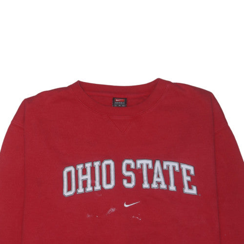 Nike Men's Red Ohio State Pullover Crew Neck Sweatshirt XL
