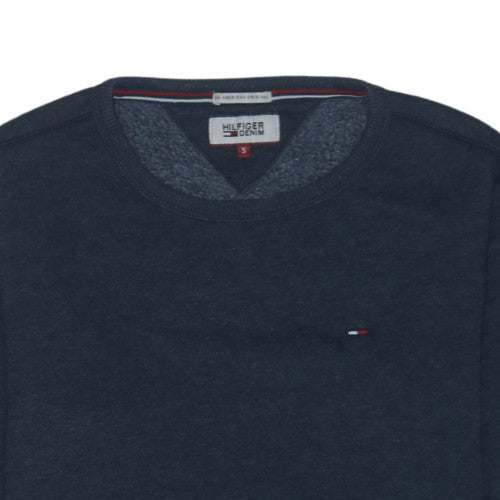 Hilfiger Denim Men's Blue Small Crew Neck Pullover Sweatshirt
