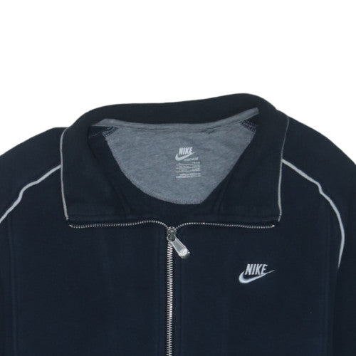 Nike Men's Blue Full Zip Fleece Sweatshirt M Regular Fit