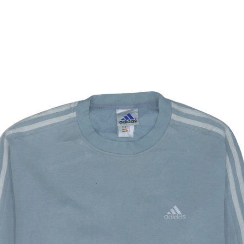Adidas Men's Blue Crew Neck Pullover Sweatshirt Size L