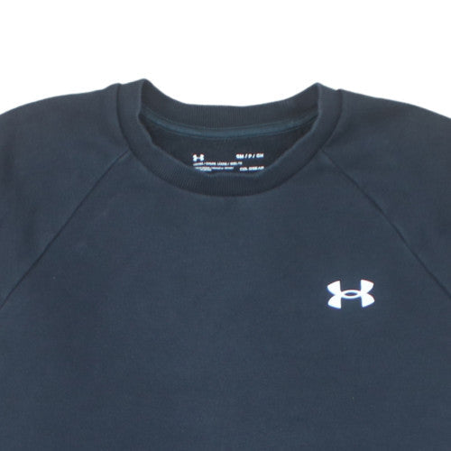 Under Armour Men's Black Small Fleece Crew Neck Sweatshirt