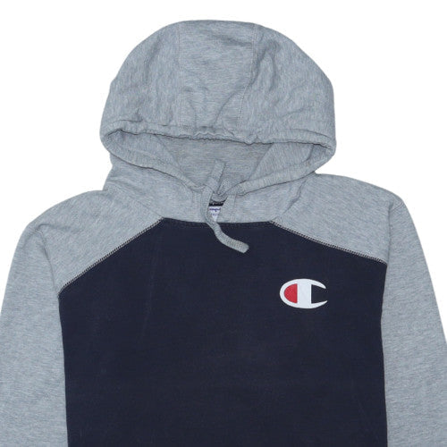 Champion Men's Grey & Navy XL Pullover Hoodie