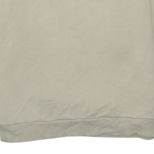 Puma Men Beige Fleece Pullover Sweatshirt M Regular Fit