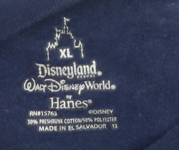 Hanes Disney Men’s Blue XL Pullover Sweatshirt Mickey Graphic