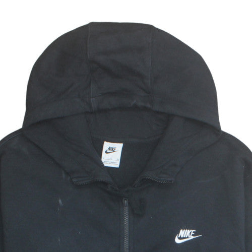 Nike Men's Black Full Zip Hoodie Size M Regular Fit Fleece